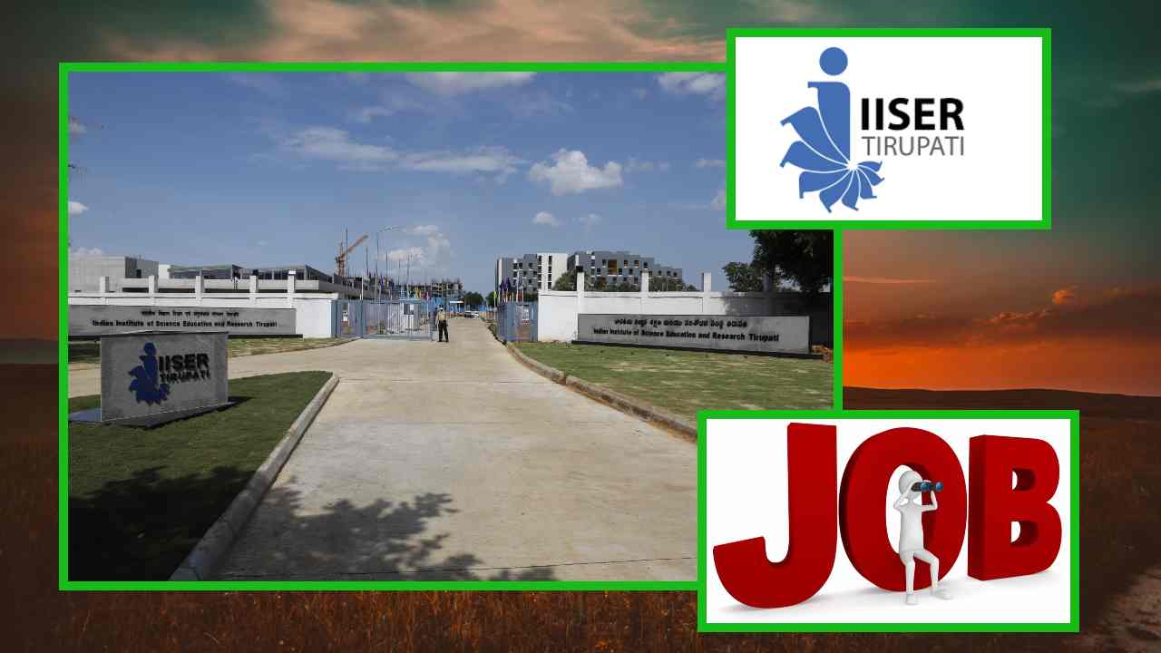 POSTS IN IISER Tirupati : తిరుపతి ఐఐఎస్ఈఆర్ లో ఒప్పంద పోస్టుల భర్తీ POSTS IN IISER Tirupati : తిరుపతి ఐఐఎస్ఈఆర్ లో ఒప్పంద పోస్టుల భర్తీ