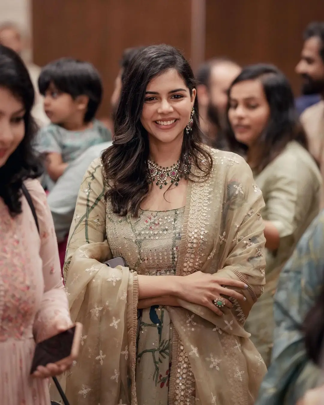 Kalyani Priyadarshan in Family Friend Engagement