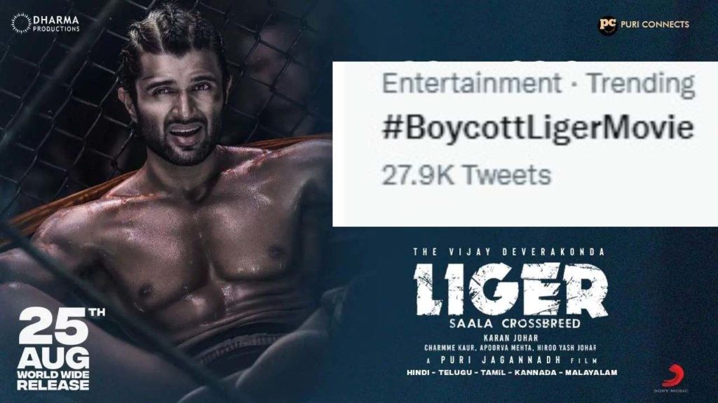Boycott Liger Trendi in Twitter