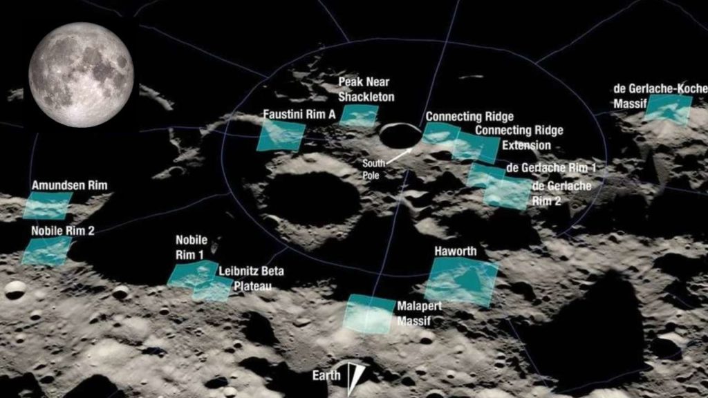 manned landing sites on moon