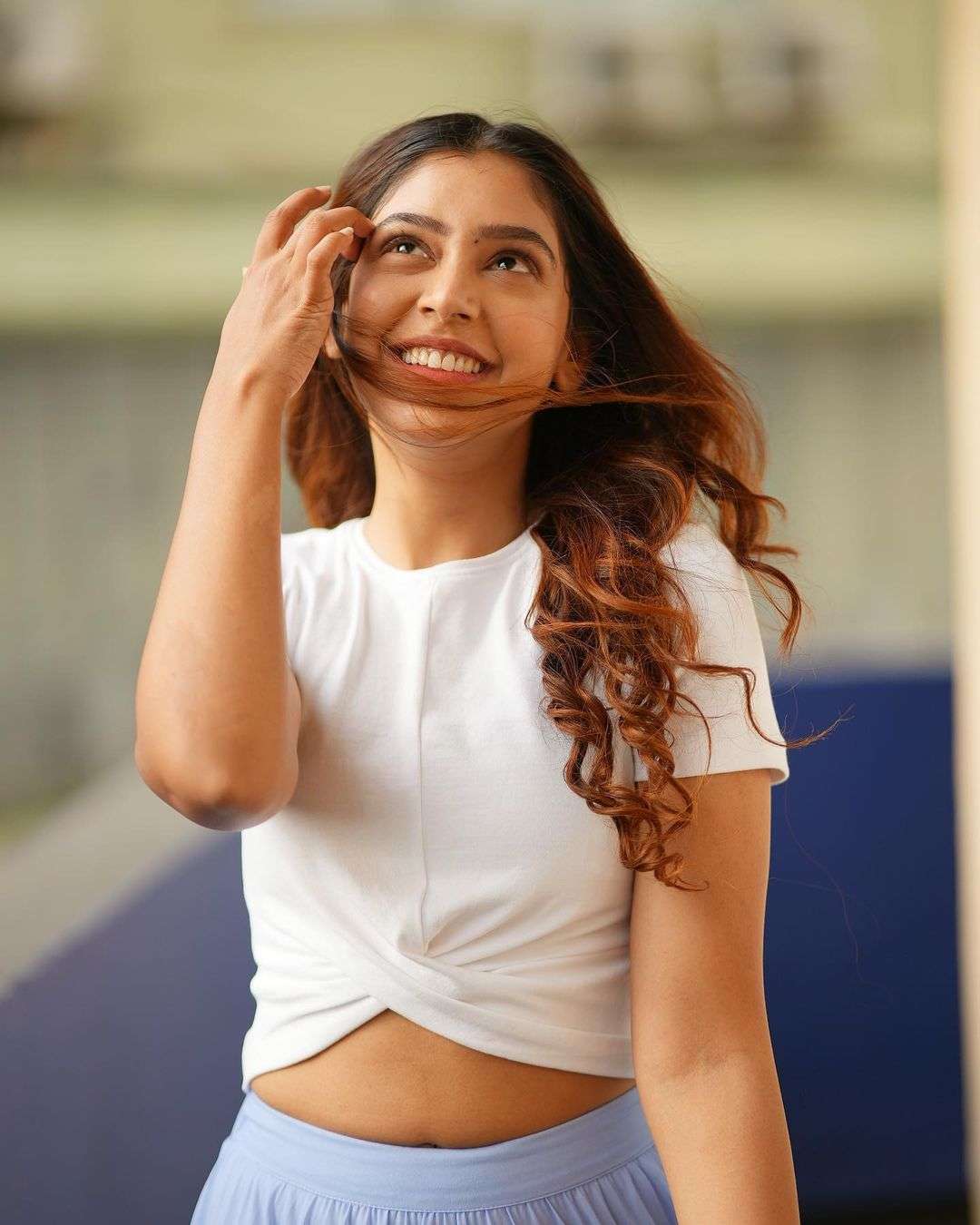 Niti Taylor photoshoot in White Top