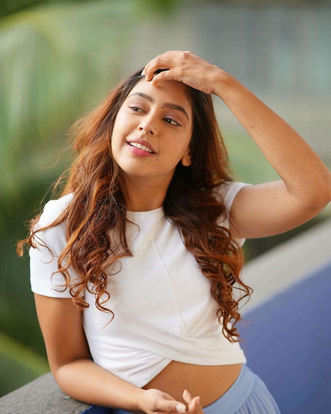 Niti Taylor photoshoot in White Top