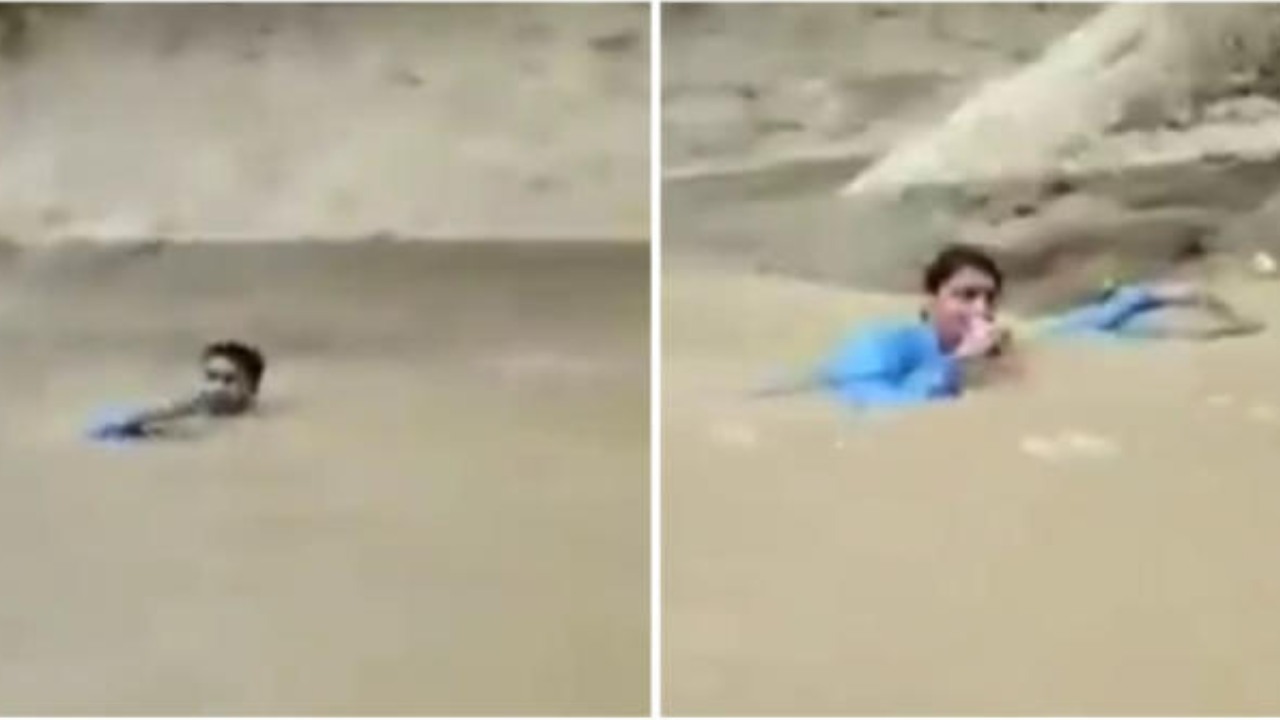 Pakistan Floods : మెడలోతు నీటిలో దిగి వరదలపై రిపోర్టింగ్ .. Pakistan Floods : మెడలోతు నీటిలో దిగి వరదలపై రిపోర్టింగ్ ..