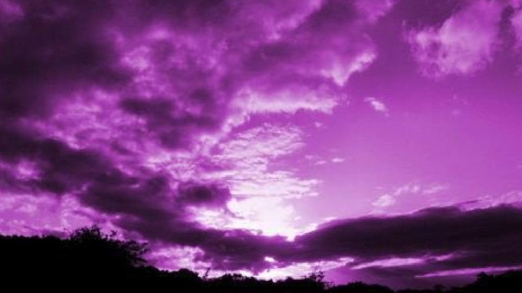 purple colour clouds