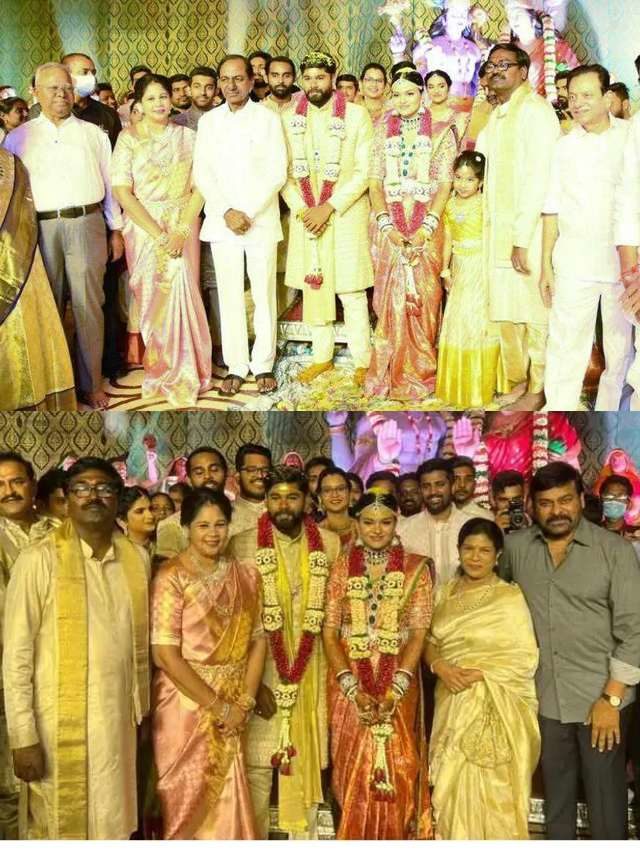 >తెలంగాణ రాష్ట్ర రవాణా శాఖ మంత్రి పువ్వాడ అజయ్ కుమార్ తనయుడి వివాహానికి హాజరైన ప్రముఖులు
