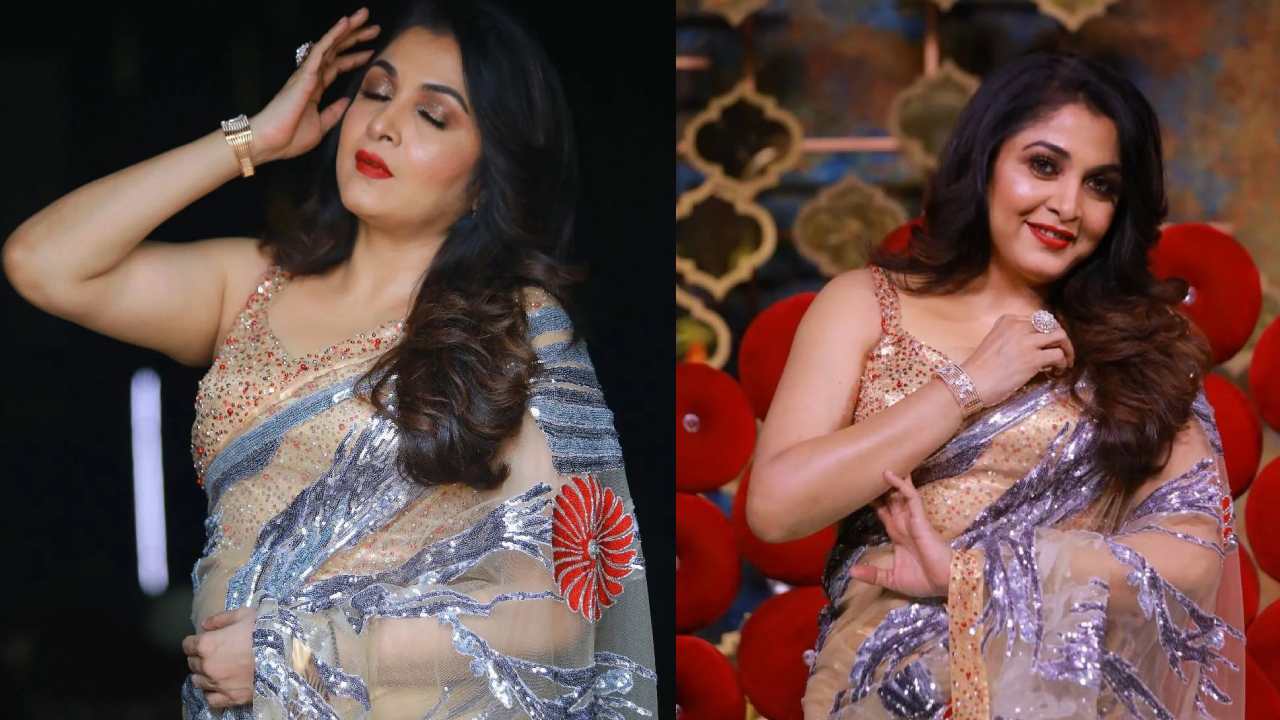 Ramyakrishna Latest photoshoot : లేటు వయసులో.. చీరలో రమ్యకృష్ణ ఘాటు ఫోజులు..