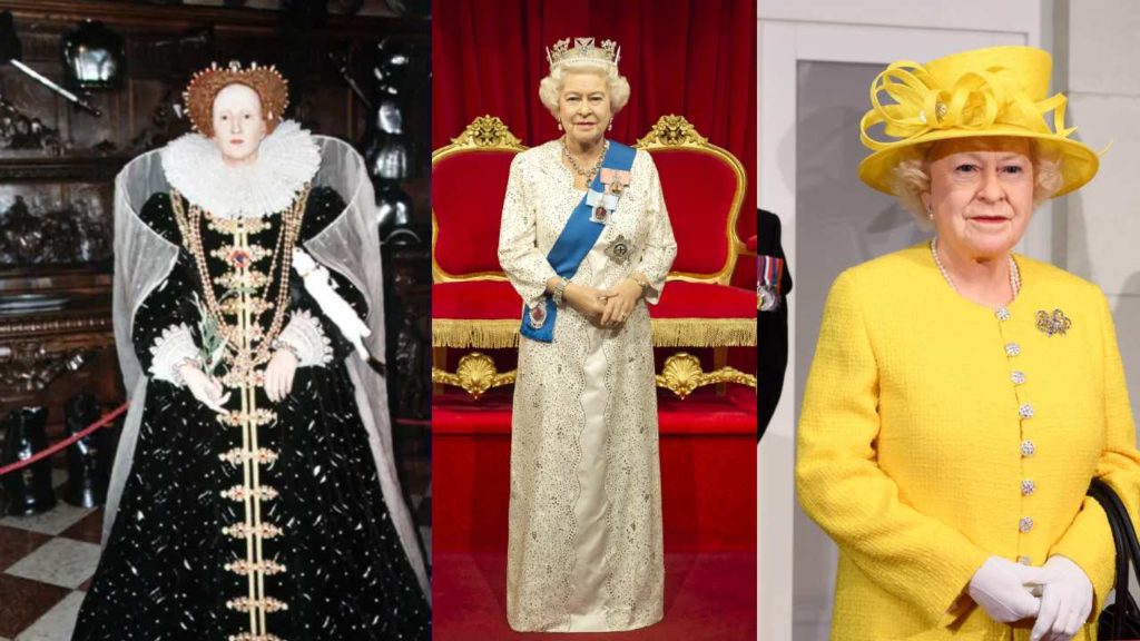 23 types of Elizabeth statues in Madame Tussauds Museum