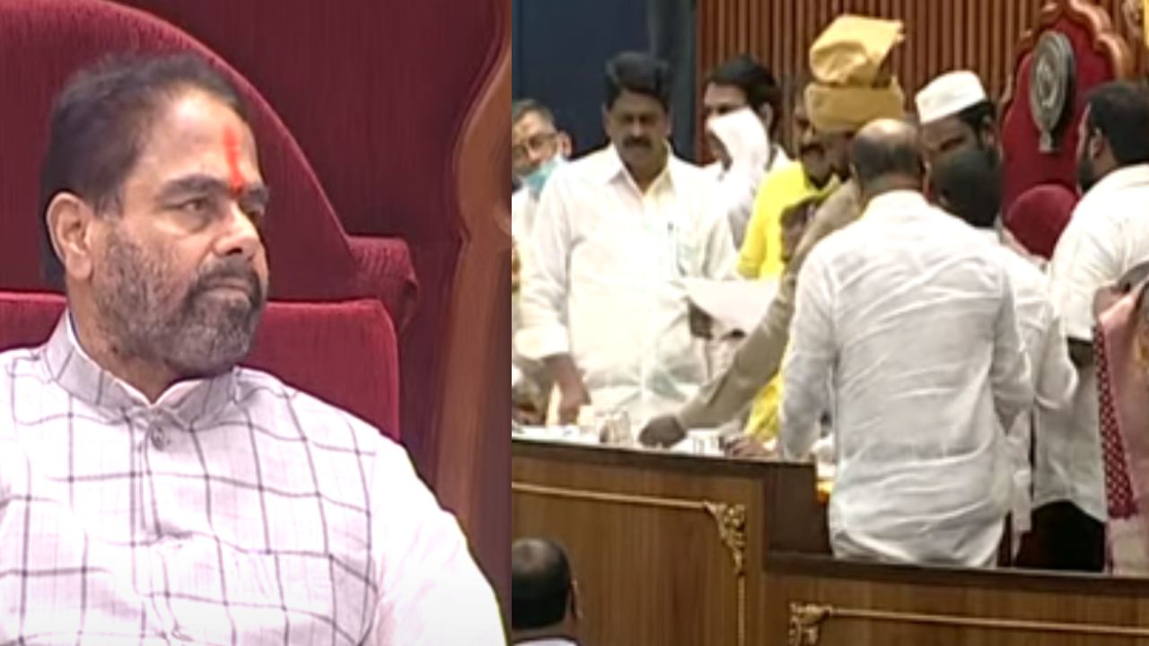 AP Assembly : ఎన్టీఆర్ హెల్త్ వర్శిటీ పేరు మార్పు రగడ .. స్పీకర్‌పై పేపర్లు చింపి విసిరేసిన టీడీపీ ఎమ్మెల్యేలు .. అసెంబ్లీ నుంచి సస్పెన్షన్