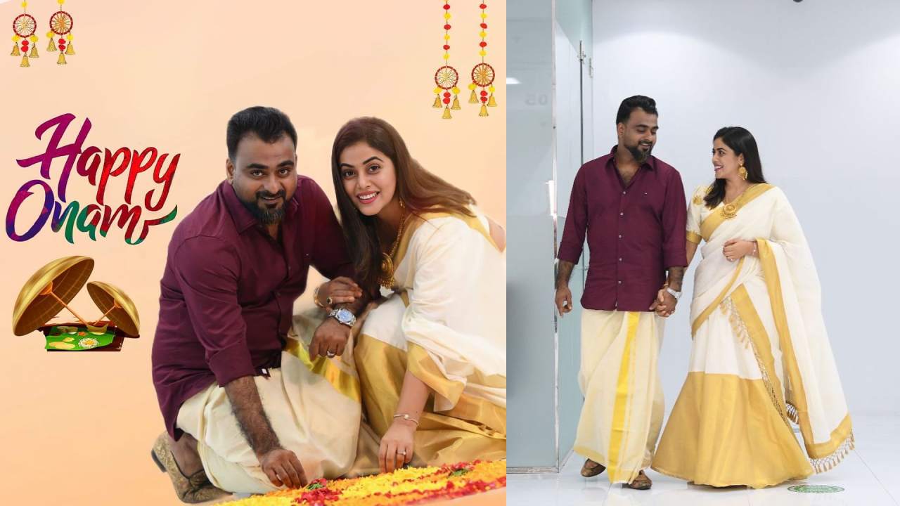 Actor Purna: ”ఓనమ్” వేడుకలను భర్తతో కలిసి జరుపుకున్న నటి పూర్ణ..