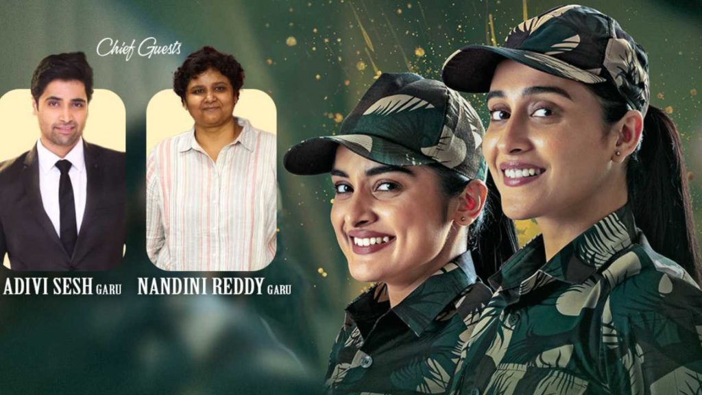 Adivi Sesh Nandini Reddy As Guests For Saakini Daakini Pre-Release Event