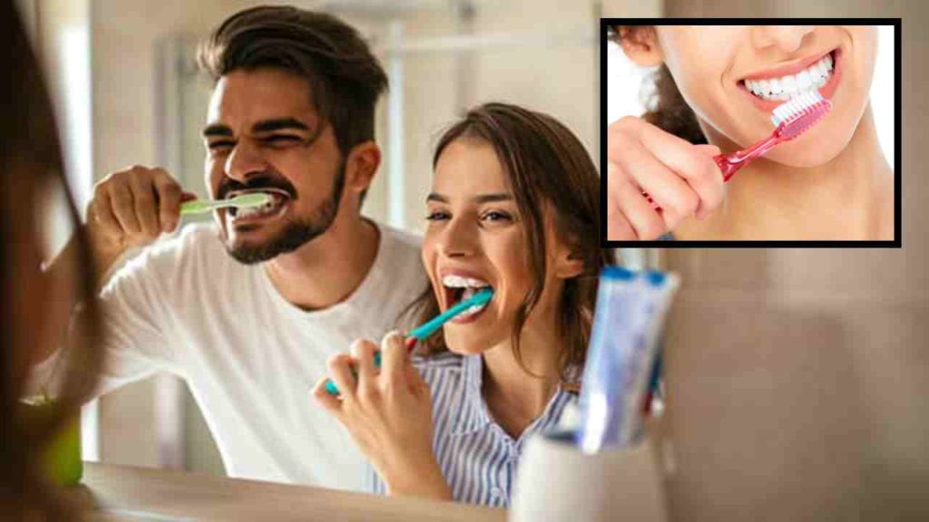 Brushing in the morning and at night checks oral problems!