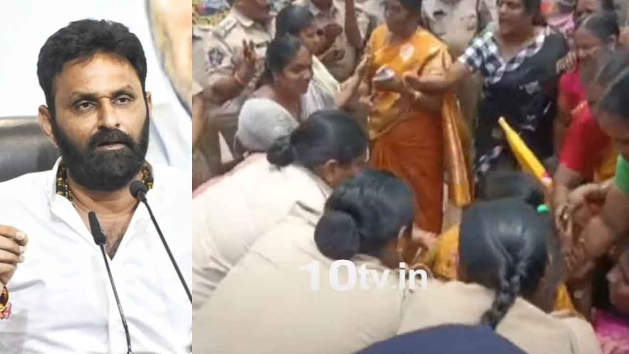 Gudivada Tension : గుడివాడలో టెన్షన్ టెన్షన్.. కొడాలి నాని ఇంటి ముట్టడికి టీడీపీ మహిళా నేతల యత్నం Gudivada Tension : గుడివాడలో టెన్షన్ టెన్షన్.. కొడాలి నాని ఇంటి ముట్టడికి టీడీపీ మహిళా నేతల యత్నం