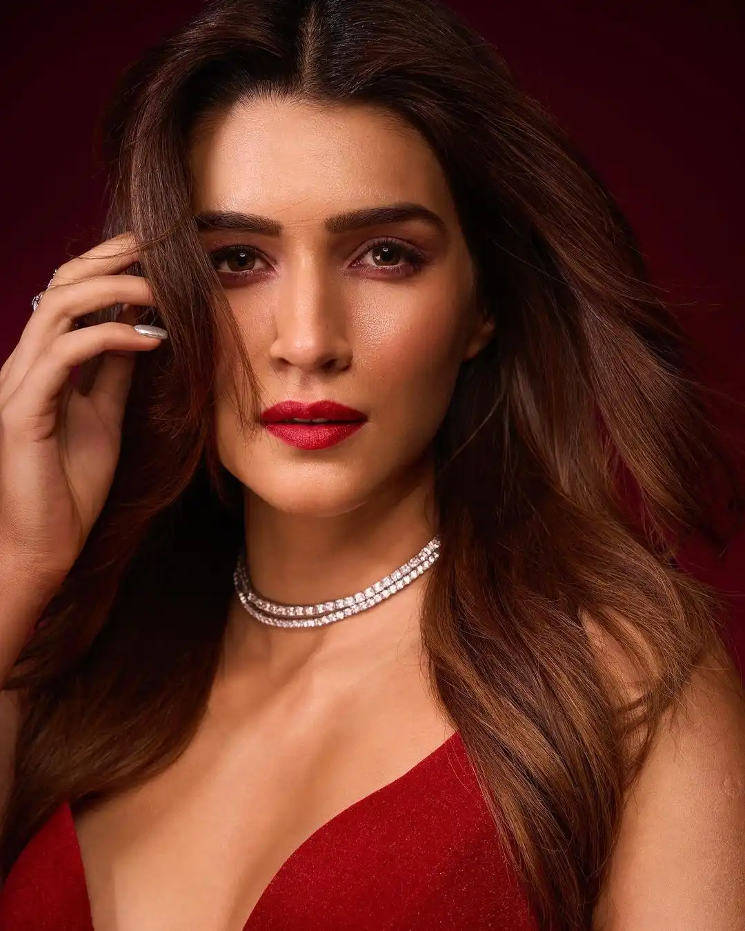 Krithi Sanon Photoshoot in Red Dress