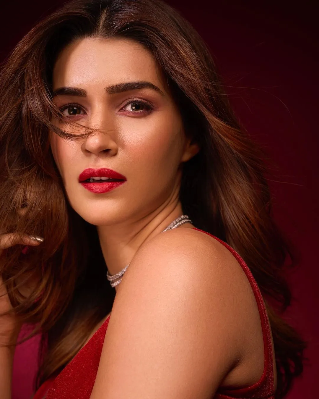 Krithi Sanon Photoshoot in Red Dress
