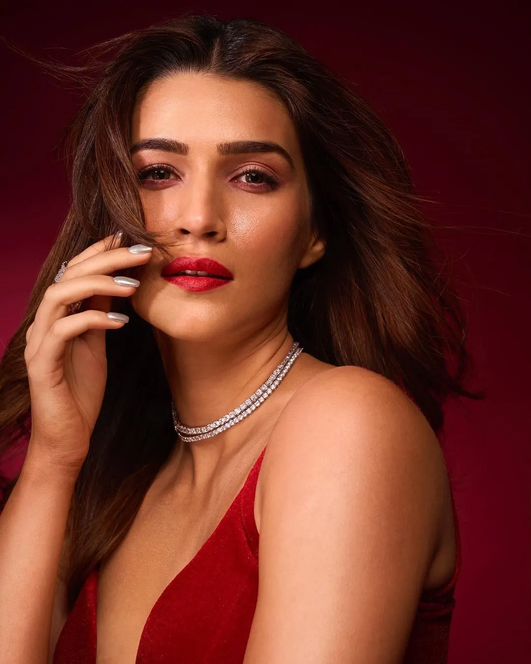 Krithi Sanon Photoshoot in Red Dress