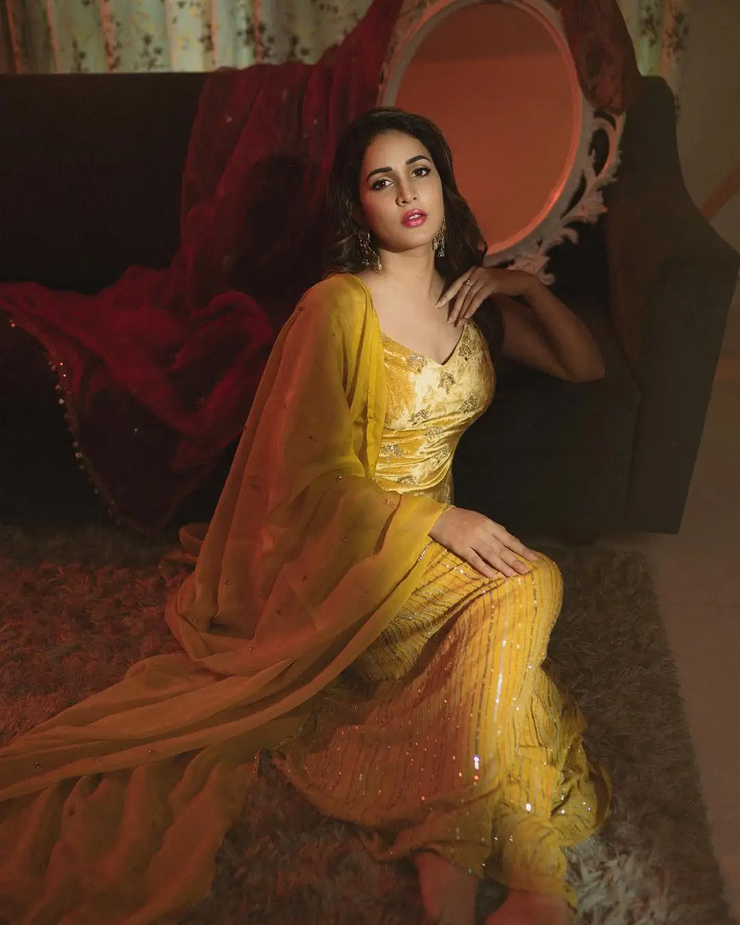 Lavanya Tripathi Sizzles In Yellow Dress