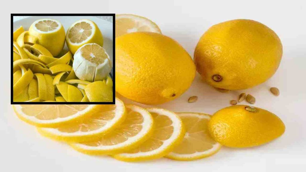 Lemon peels have many benefits including removing skin problems, dark spots, wrinkles!