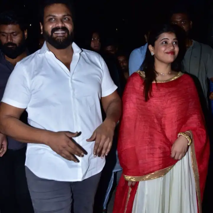 Manchu Manoj at Ganesh Mandapam with Bhuma Mounika