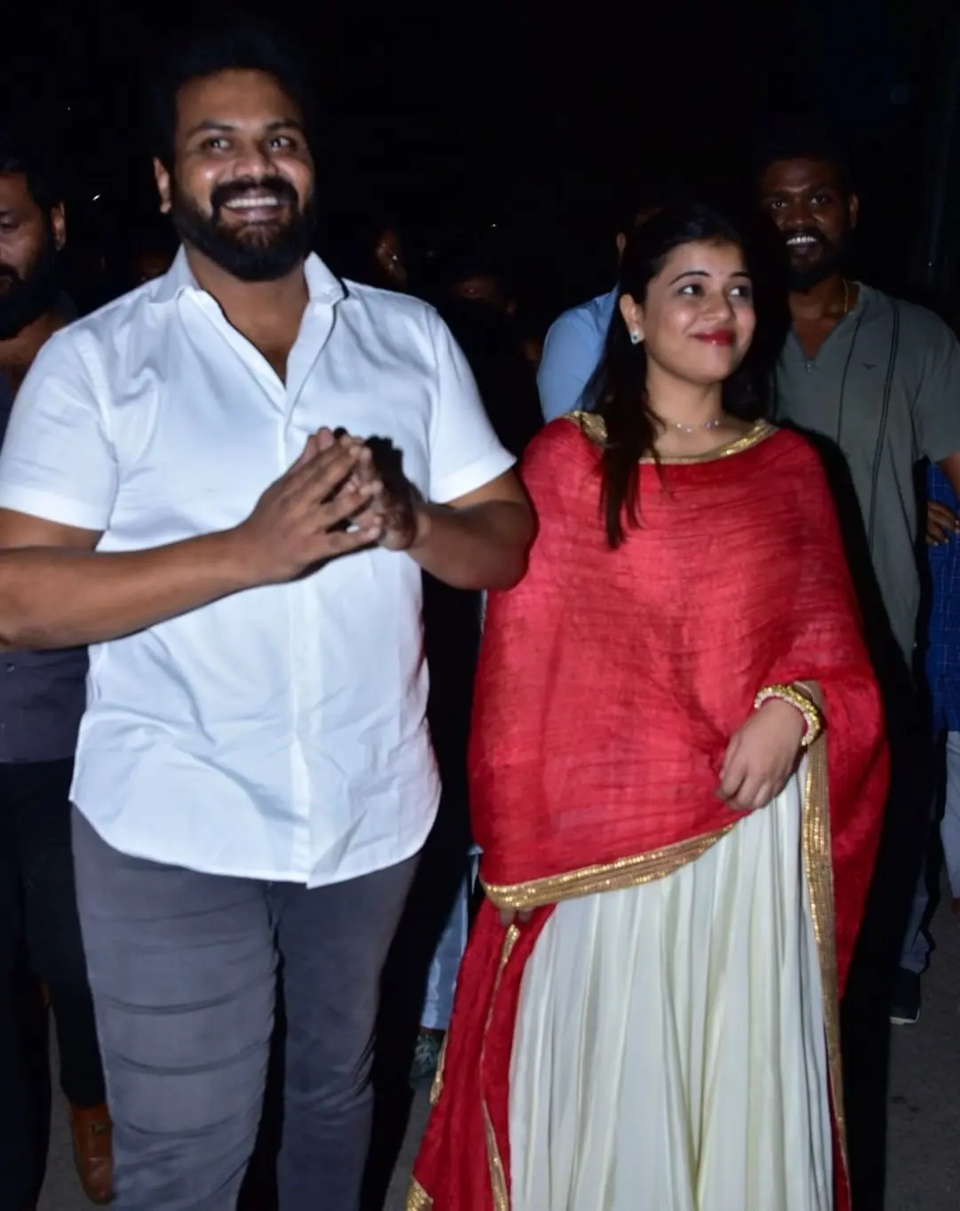 Manchu Manoj at Ganesh Mandapam with Bhuma Mounika