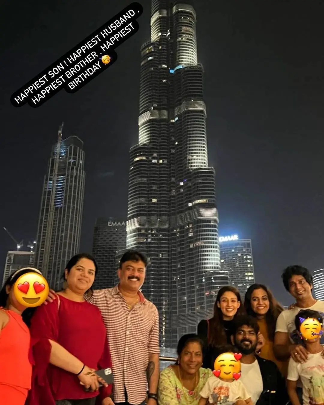 Nayanthara Celebrates Her Husband's Birthday At Dubai Pics