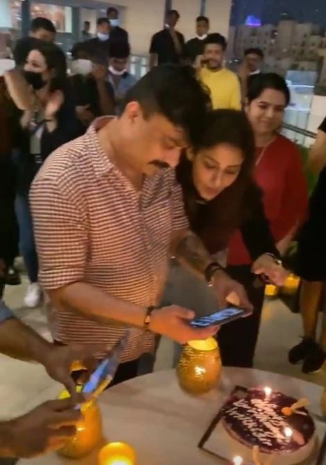 Nayanthara Celebrates Her Husband's Birthday At Dubai Pics