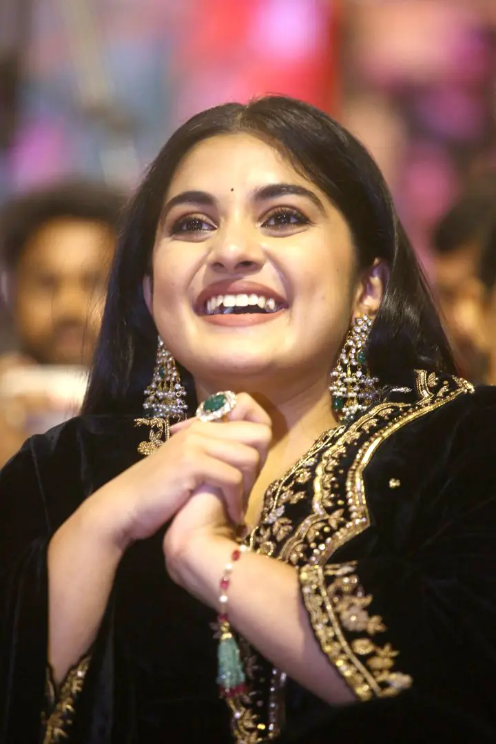 Nivetha Thomas Sizzles In Black Dress