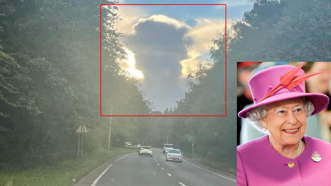 OMG..Queen Elizabeth in clouds : క్వీన్ ఎలిజబెత్ రూపంలో ఆకాశంలో మేఘం..! వైరల్ అవుతున్న రాణి మేఘం ఫొటో..!! OMG..Queen Elizabeth in clouds : క్వీన్ ఎలిజబెత్ రూపంలో ఆకాశంలో మేఘం..! వైరల్ అవుతున్న రాణి మేఘం ఫొటో..!!