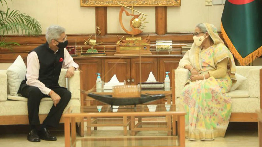 S Jaishankar calls on Bangladesh PM Sheikh Hasina in Delhi