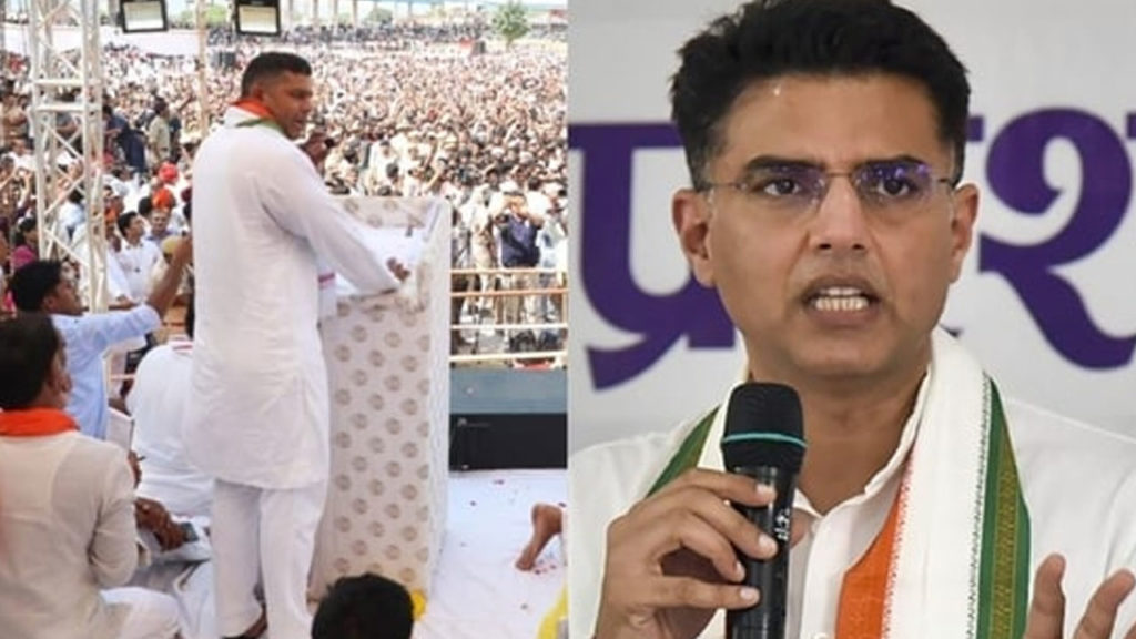 Rajasthan minister attacks Sachin Pilot after shoes hurled