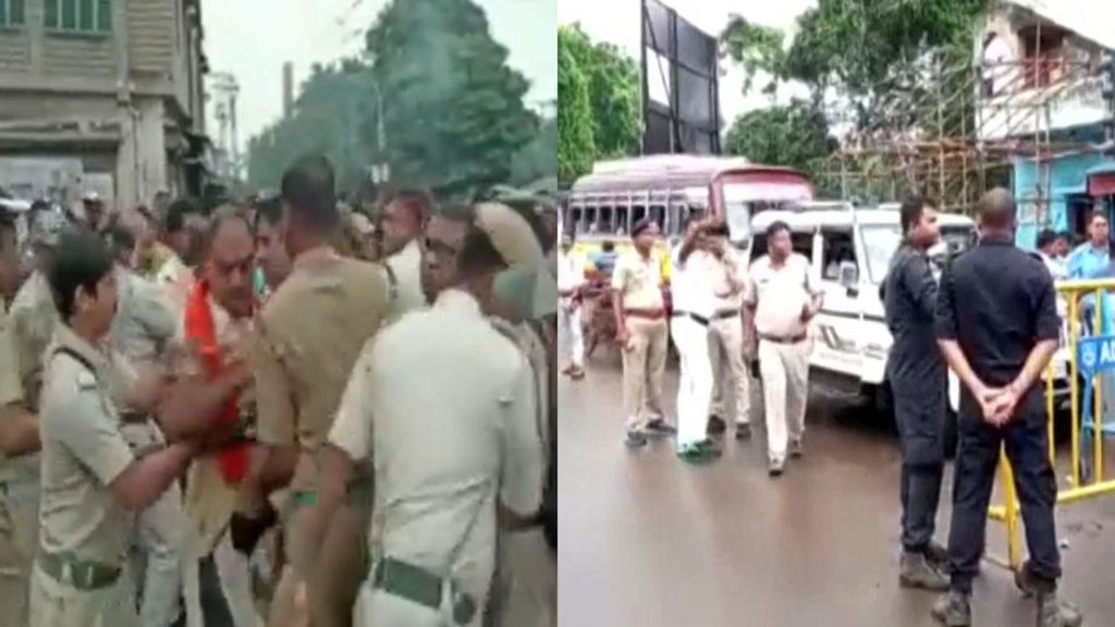 Clash between BJP workers and police amid Nabanna Abhiyan in bengal
