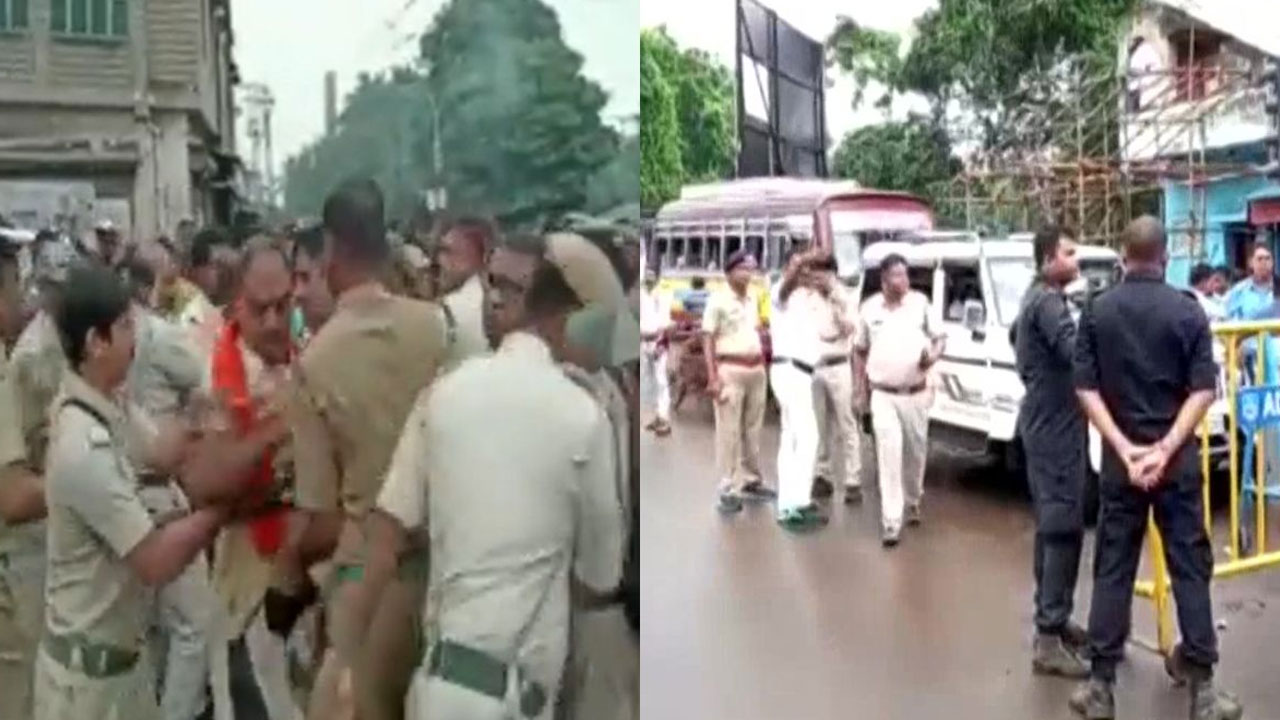 BJP vs Police: సెక్రెటేరియట్ ముట్టడి ఉద్రిక్తం.. పోలీసులకు బీజేపీ కార్యకర్తలకు మధ్య బాహాబాహి BJP vs Police: సెక్రెటేరియట్ ముట్టడి ఉద్రిక్తం.. పోలీసులకు బీజేపీ కార్యకర్తలకు మధ్య బాహాబాహి
