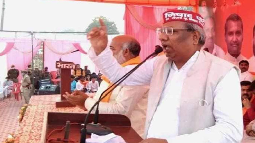 UP minister Sanjay Nishad calls for removal of all mosques located near temples