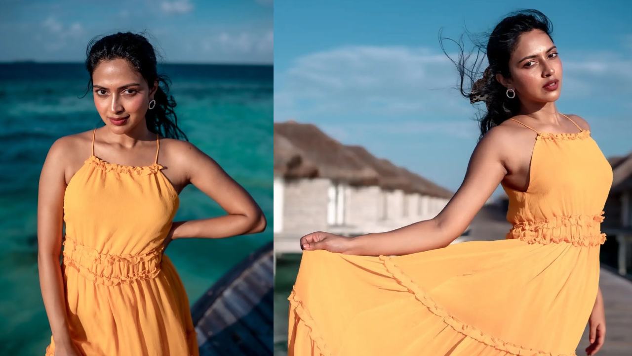 Amala Paul  : ఓ వైపు సముద్రపు అంచులు.. మరోవైపు అమలాపాల్ అందాలు