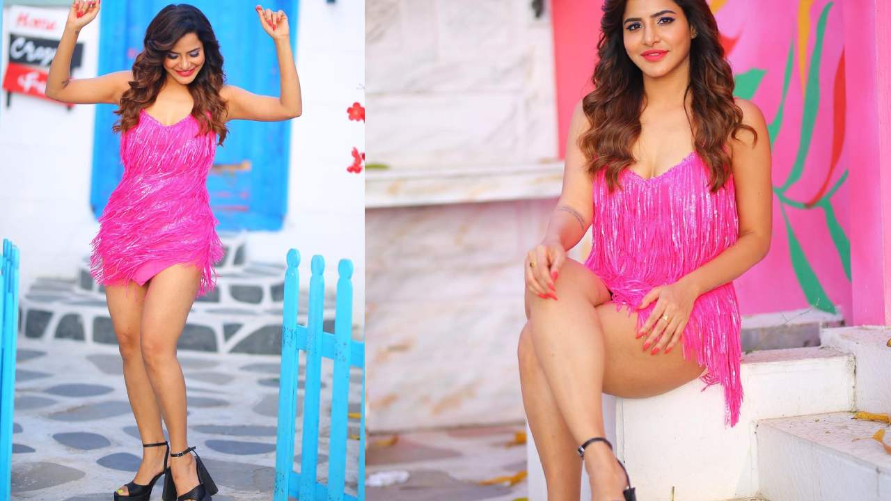 Ashu Reddy : అషు‌రెడ్డి పింక్ డే అంట.. బాబోయ్.. తొడలు మొత్తం చూపించేస్తూ ఈ డ్రెస్ ఏంటి..
