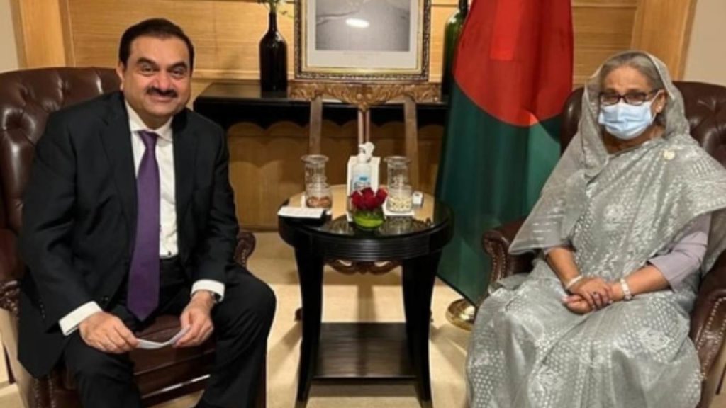 gautam adani meets bangladesh prime minister Sheikh Hasina