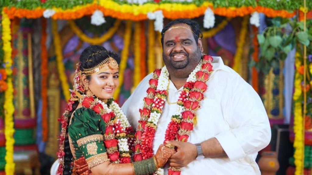 Producer Ravindar tied the knot with the Popular VJ and Actress Mahalakshmi
