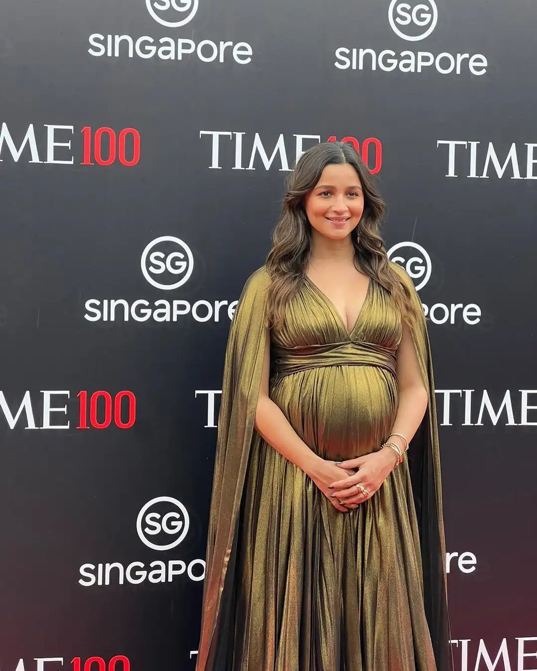 Alia Bhatt Baby Bump Photos at Times 100 Event