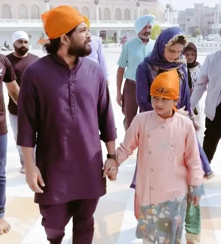 Allu Arjun at Amritsar with Family 