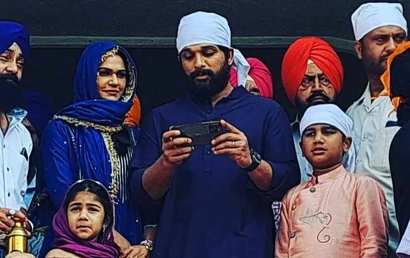 Allu Arjun at Amritsar with Family 
