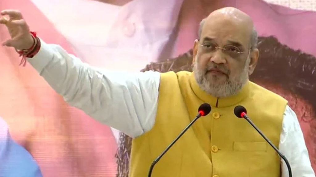 Amit Shah Pauses Speech During Rally After Hearing 'Azaan' from Nearby Mosque