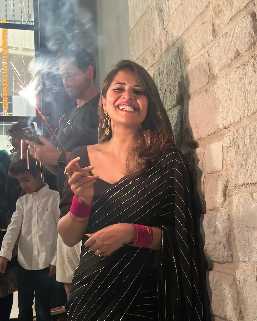 Anasuya Bharadwaj Diwali Celebration Pics