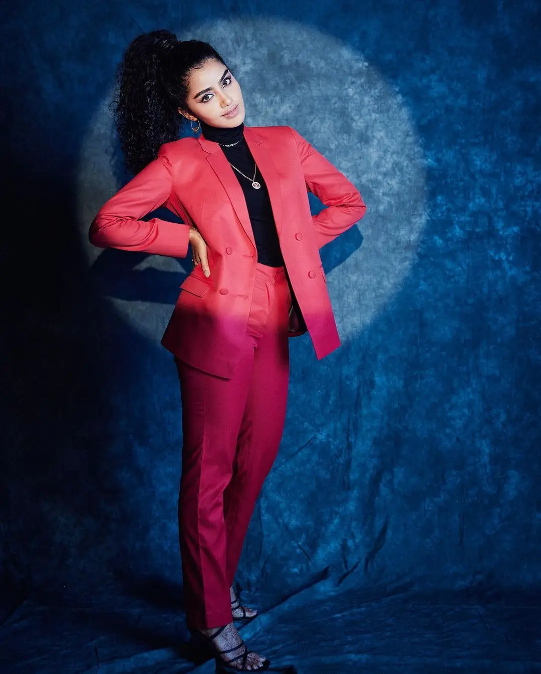 Anupama Parameswaran Stylish Photos in Red Suit 