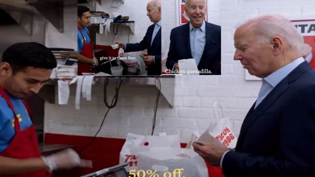 Biden 50% Discount At Restaurant