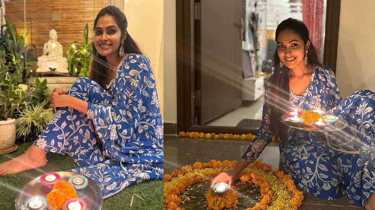 Divi Vadthya: దీపాల వెలుగుల్లో మెరిసిపోతున్న దివి..