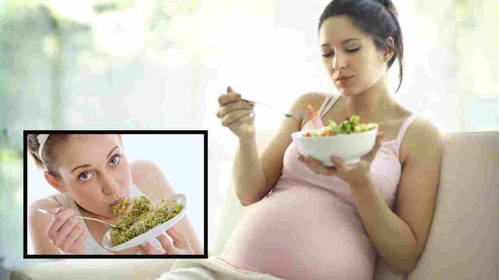 Did you know that if pregnant women eat sprouts, their unborn babies will be healthy?