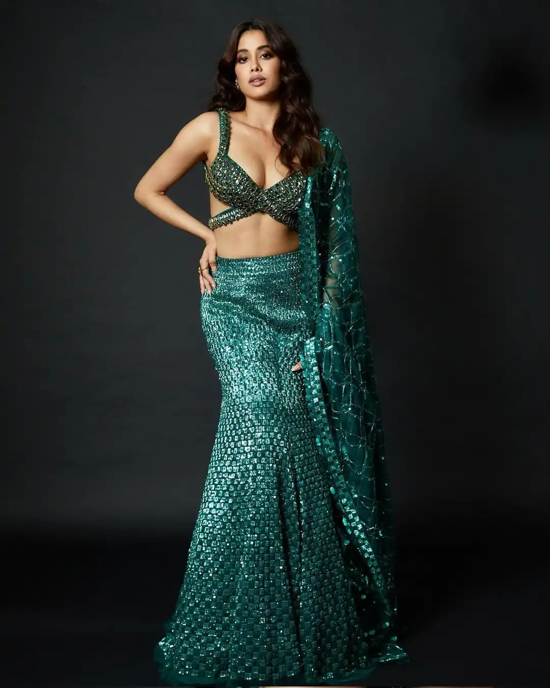 Janhvi Kapoor Steals The Hearts In Lehenga Wear