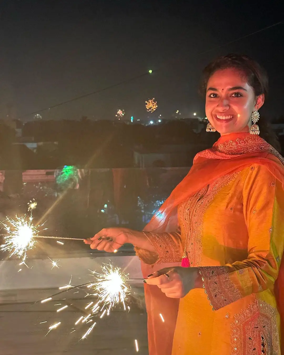 Keerthy Suresh Diwali Celebration Pic1