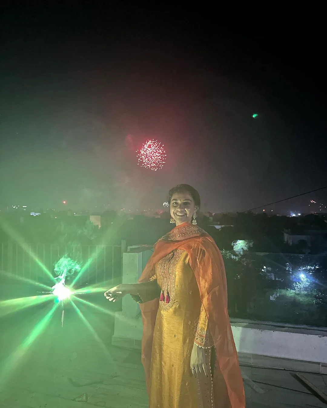Keerthy Suresh Diwali Celebration Pic4