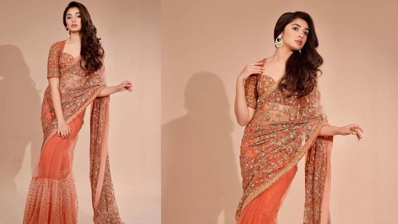 Krithi Shetty: సొగసు చూడతరమా అంటూ చీరలో సోయగాలు ఒలికిస్తున్న కృతిశెట్టి..