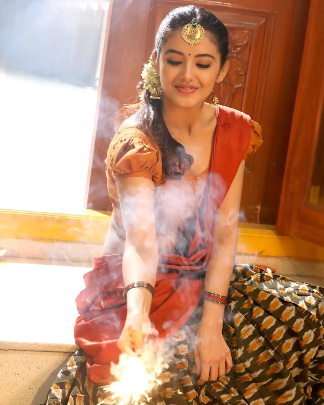 Malvika Sharma Deepawali Celebration Pics